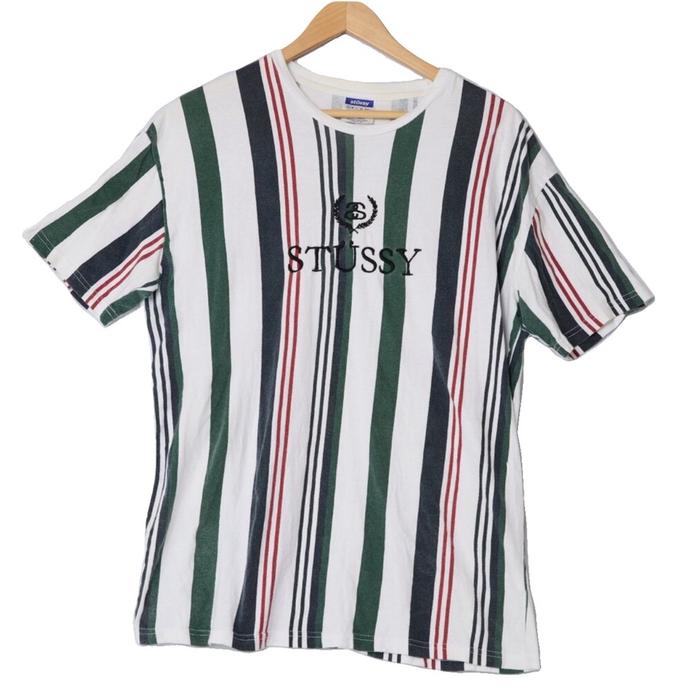 Stussy Multicolor Striped Short Sleeve Tee